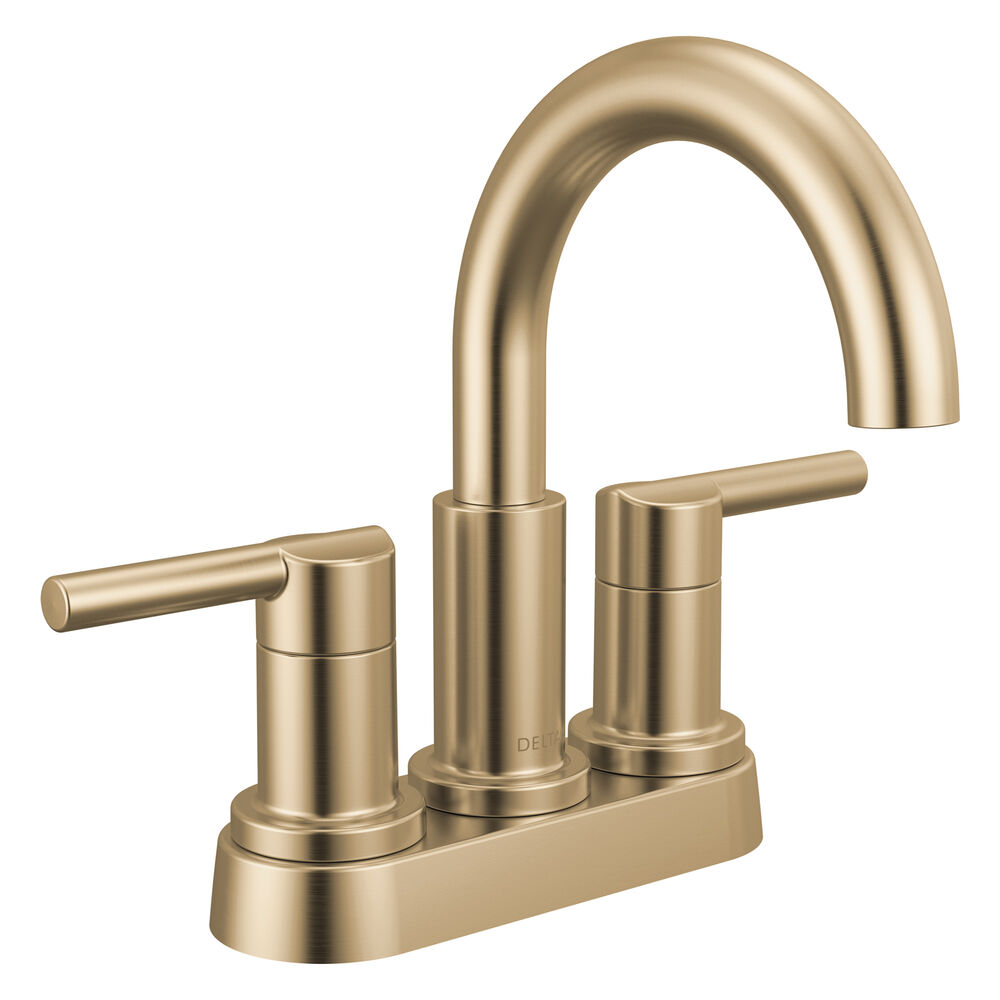 25749LF-CZ Nicoli® Two Handle Centerset Bathroom Faucet, Champagne Bronze