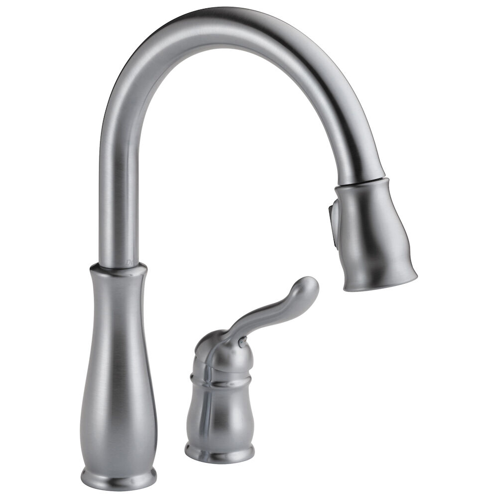 Delta Leland® Single Handle Pull-Down Kitchen Faucet, Arctic Stainless