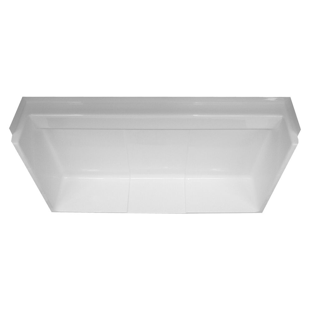 60T WHT Shower Dome, 59-1/2" L x 11-3/4" H x 33-1/4" D, Fiberglass Composite, White