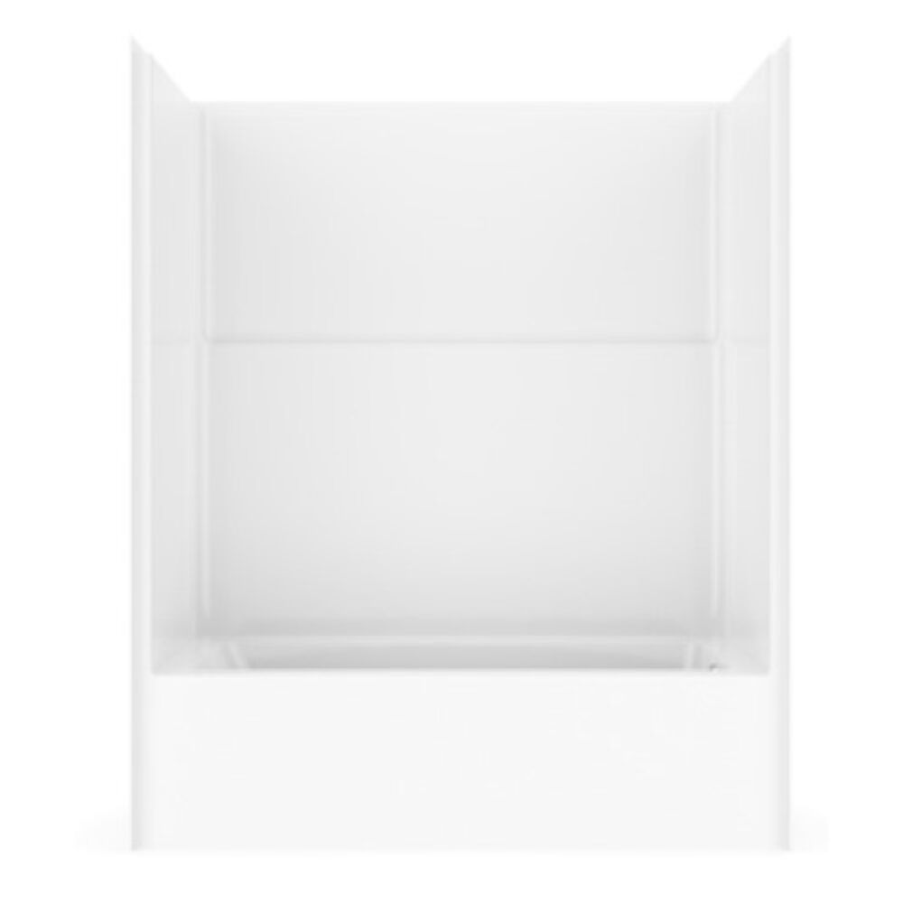 TS6032 L WHT 1-Piece Tub/Shower, 60" L x 74-1/4" H x 32-3/4" W, Left-Hand Plumbing, AcryIX™, White