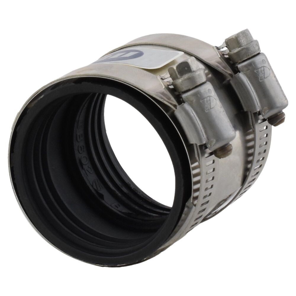 Charlotte ChemDrain® AW 00095 0015C Transition Coupling With Gasket, 1-1/2", Spigot, SCH 40/STD, CPVC, Domestic
