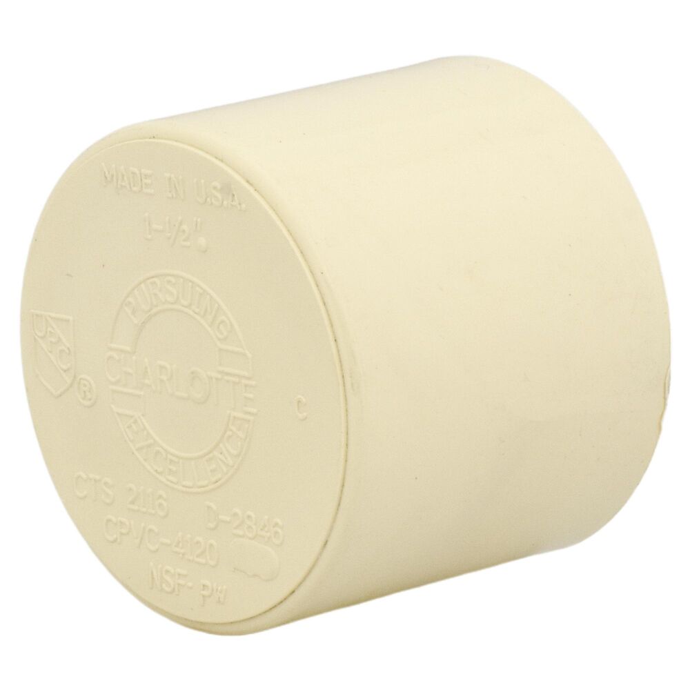FlowGuard® Gold™ Cap, 1-1/2 in, CTS Slip, CPVC, Domestic