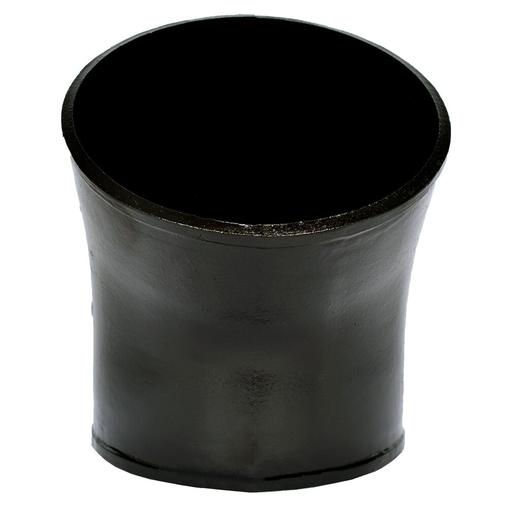 Charlotte NH 00012 1800 8" Long 45 degree Pipe Elbow, No-Hub, Cast Iron, Black, Domestic