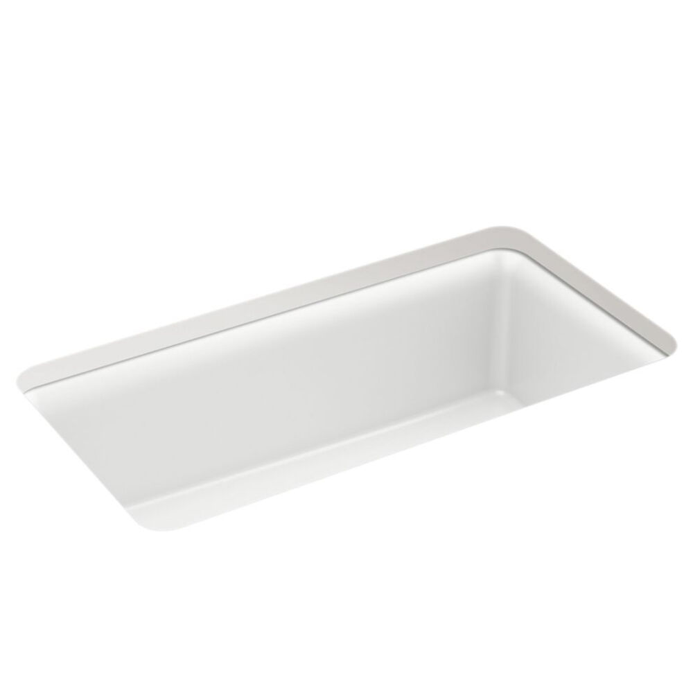 34287-CM6 Gunnison™ 33-1/2in Undermount Single-Bowl Kitchen Sink, Matte White