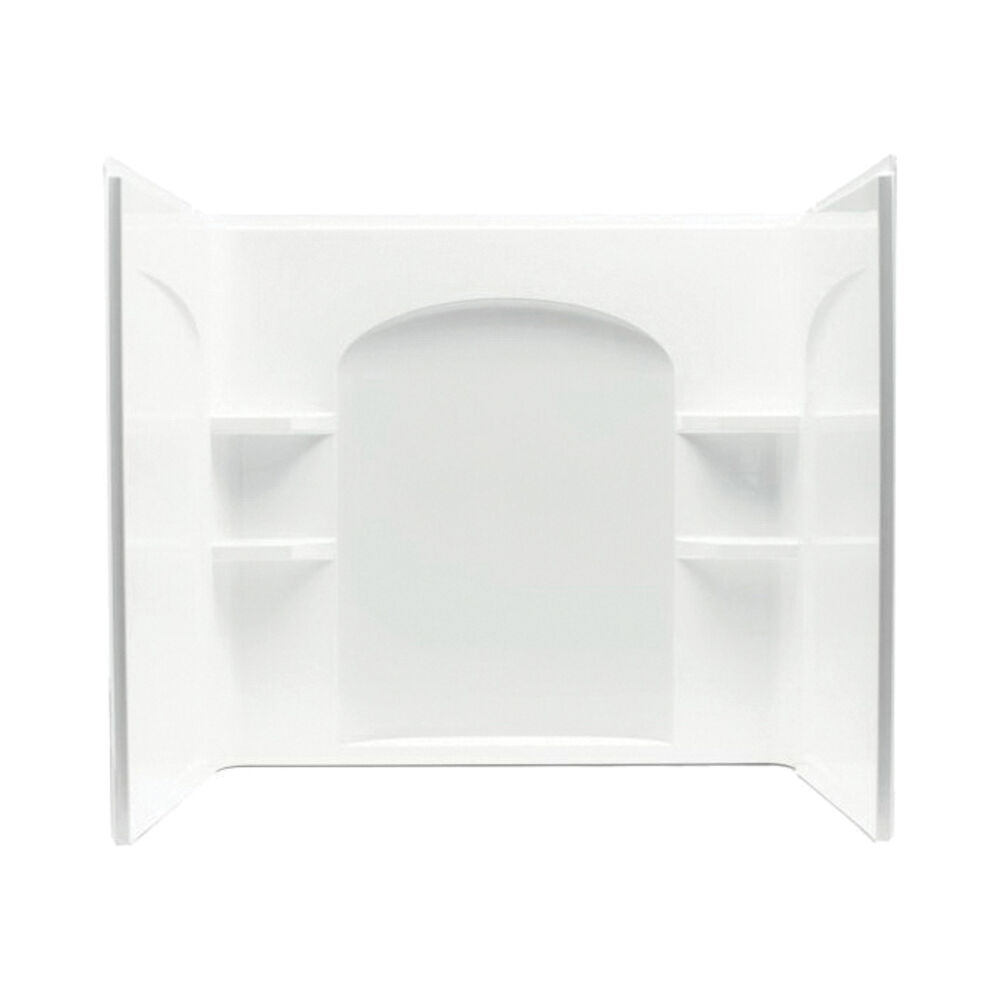 Sterling 71224800-0 Ensemble™ Curve Vikrell® Bath/Shower Wall Set, 60 in x 32 in, White