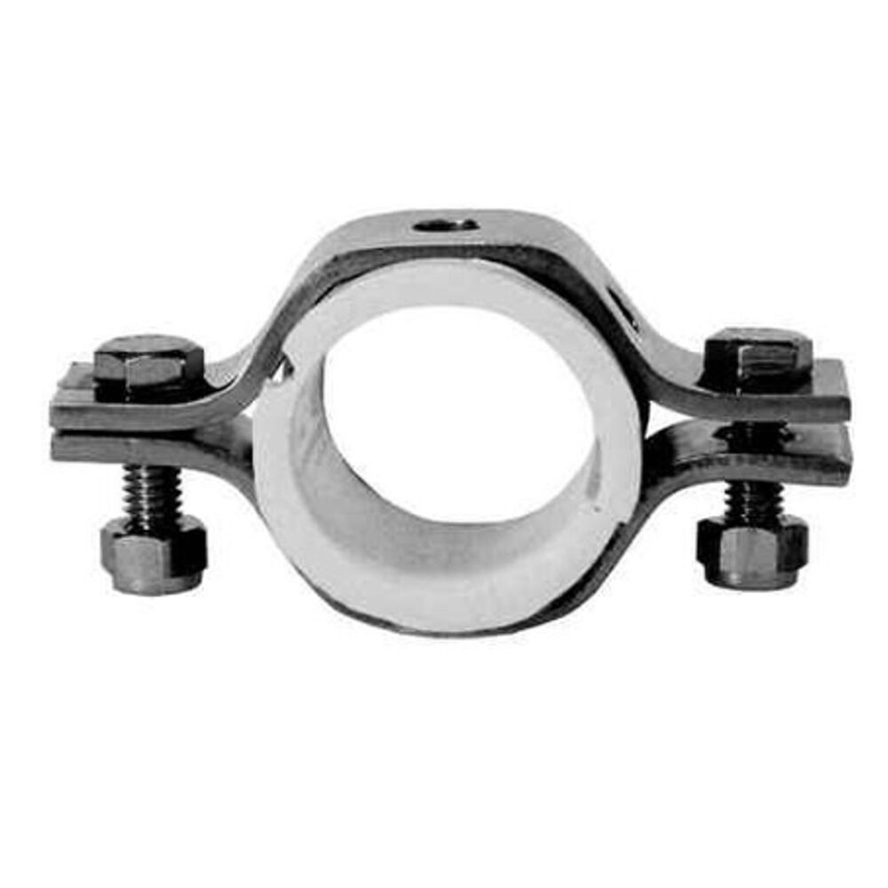 SSTHP-1.5-304 Tube Hanger w/ PVC Sleeve, 1-1/2" OD, 304 Stainless Steel