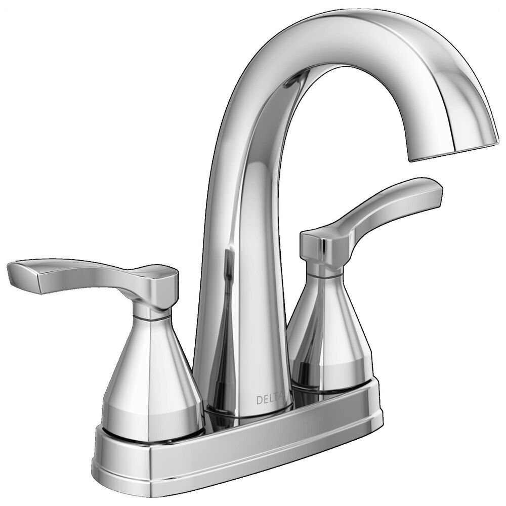 DELTA® 25775-PR-MPU-DST Stryke® 2-Handle Bathroom Faucet w/ Metal Pop-Up Drain, Chrome