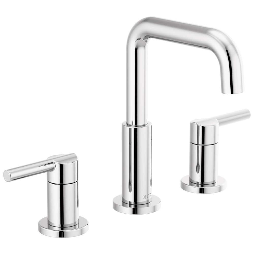 DELTA® 35849LF Nicoli™ 2-Handle Widespread Bathroom Faucet w/ Pop-Up Drain, 5-7/8" H Spout, 6 to 16" Center, Chrome