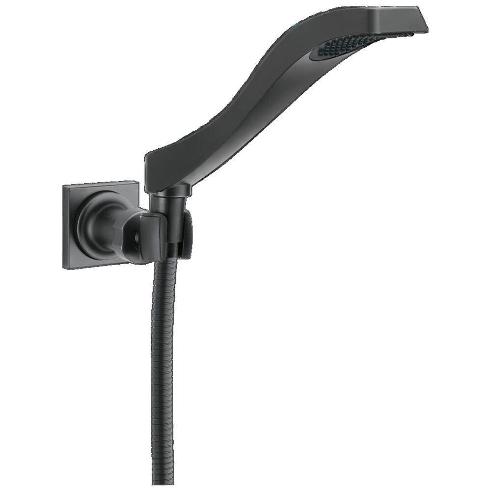 DELTA® 55051-BL Dryden™ Adjustable Hand Shower, 1 Shower Head, 1.75 gpm, 60 to 82" Hose, 1/2" - 14 NPSM Connection, Matte Black