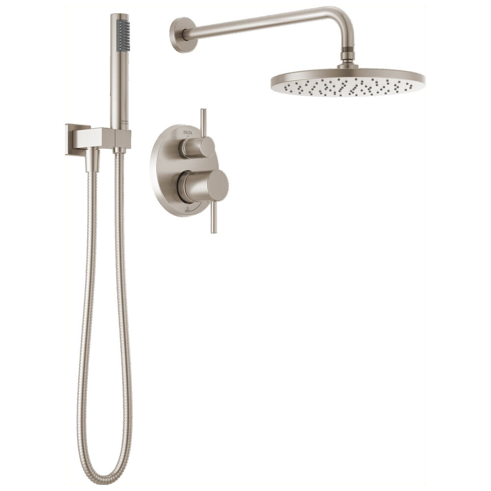 DELTA® 342702-SP 2-Handle Tub and Shower Trim, 1.75 gpm Shower, Spotshield Brushed Nickel