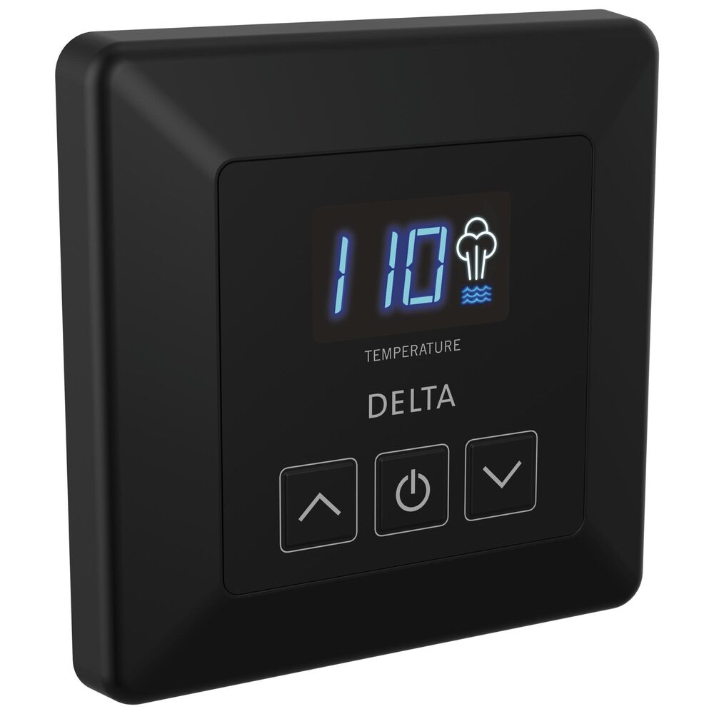 DELTA® EP103305BL Universal Steam Shower Control, Digital Display, Matte Black
