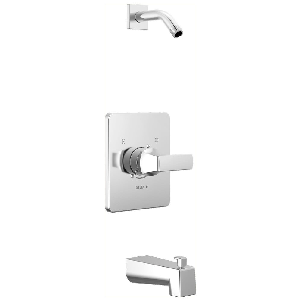 DELTA® T14437-LHD 14 Series Universal Tub and Shower, 1.75 gpm Shower, Chrome