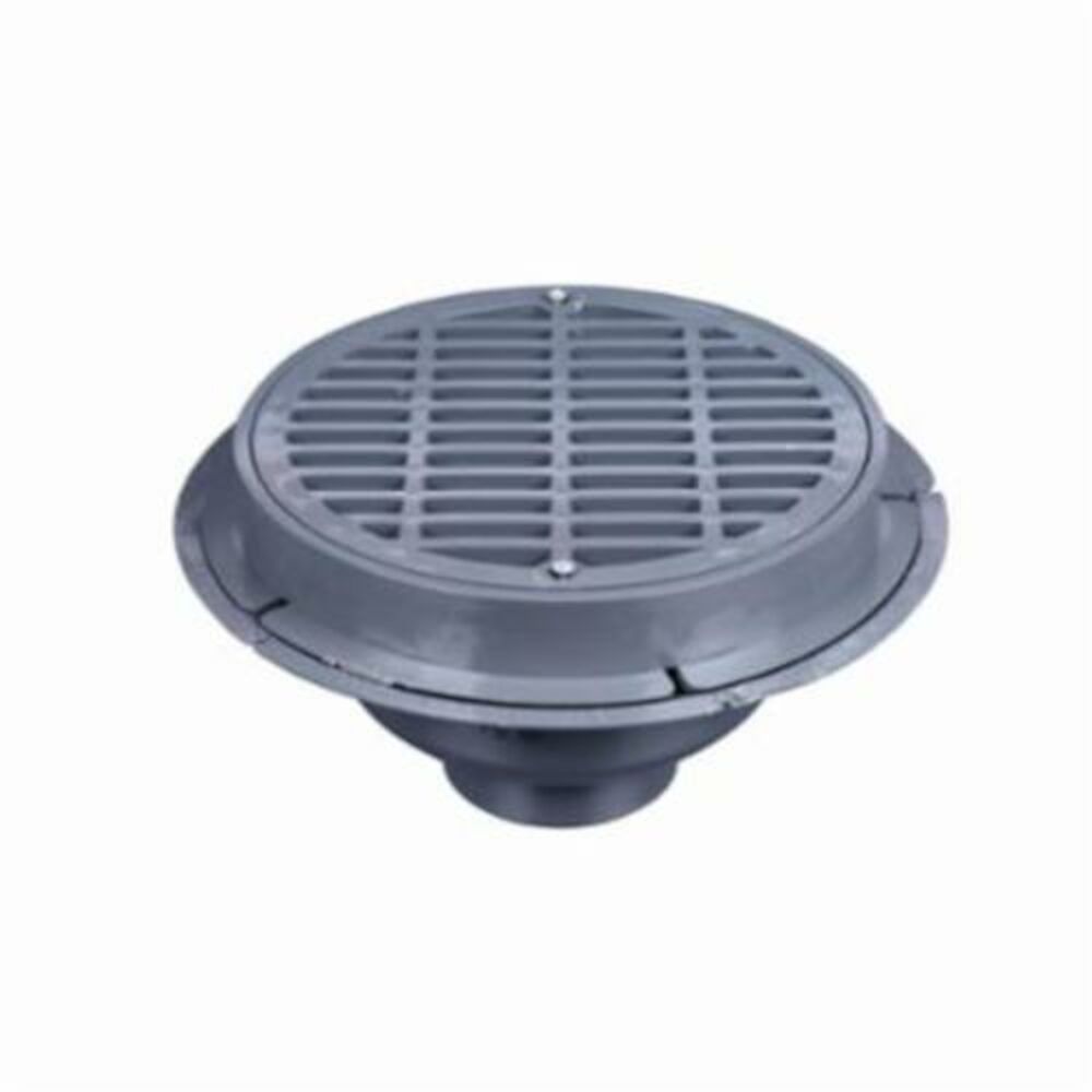 Oatey® 76024 76000 Light Duty Sediment Drain, 4" Outlet, Plastic Grid, PVC Drain