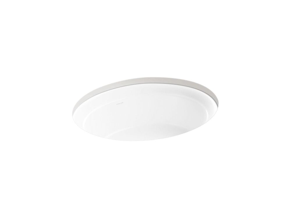 Kohler® 21782-0 Artifacts™ Bathroom Sink, Undermount Mounting, Vitreous China, White
