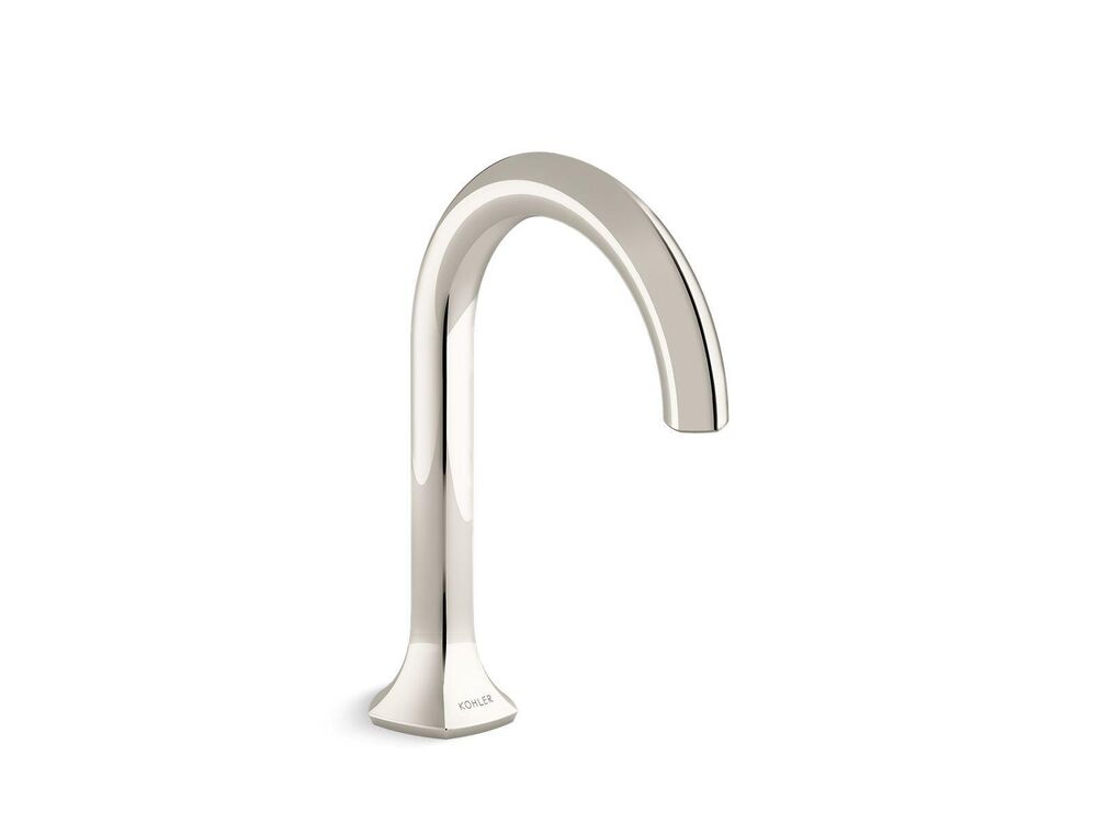 Kohler® 27008-K-SN 27008 Occasion® Deck-Mount Sink Spout, Premium Metal ...