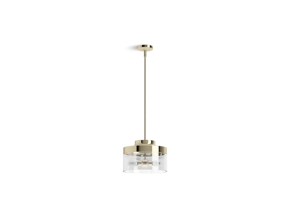 Kohler® 27265-PE02-AFL 27265-PE02 Two-Light Pendant, (2), French Gold Housing