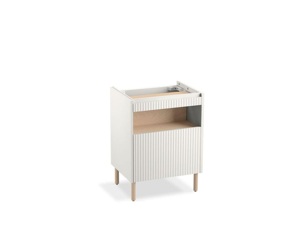 Kohler® 32161-0 Spacity® Vanity Cabinet, 30-15/16 in OAH x 22-13/16 in OAW x 17-3/8 in OAD, Floor Mounting, White Cabinet