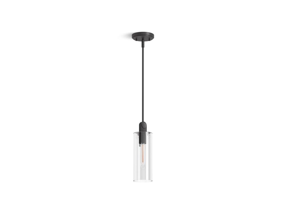 Kohler® 35876-PE01-BLL Pendant, (1) Lamps T10/T12/B10/A19 Lamp, 120 V, Matte Black Housing