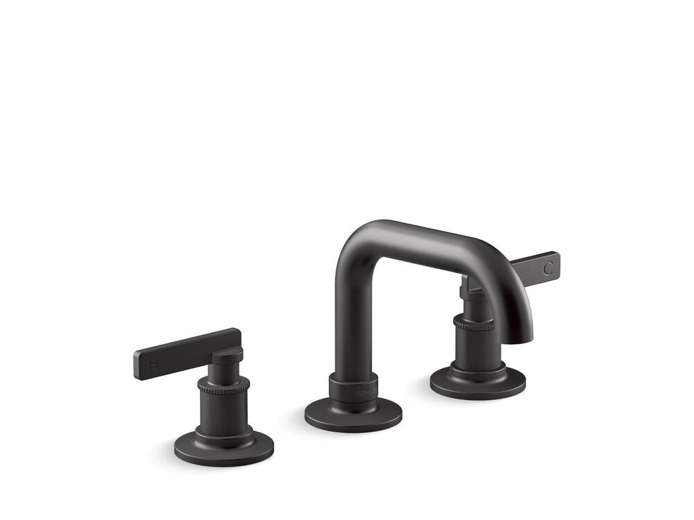 Kohler® 35908-4-BL Castia™ by Studio McGee Faucet, 1.2 gpm Flow Rate, 3-1/2 in H Spout, 8 to 16 in Center, Matte Black, 2 Handles, Touch-Activated Drain