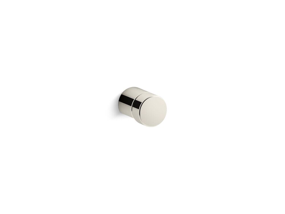 Kohler® 73155-SN 73155 Composed Cabinet Knob, 3/4" Dia, Zinc, Vibrant Polished Nickel, 1" Projection