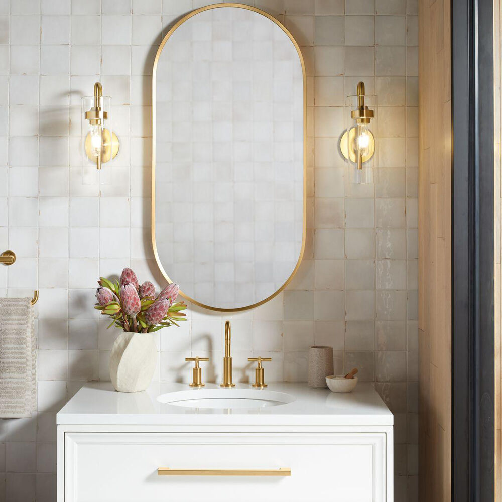 Kohler® 27262-SC01-AFL 27262 Purist® One-Light Sconces, 60 W Fixture, 120 V, French Gold Housing, (1) Lamps