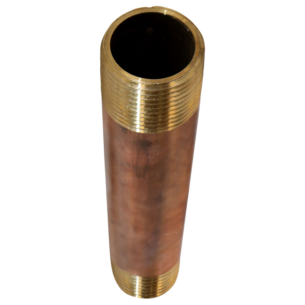 Merit Brass 2012-500 Pipe Nipple, 3/4 inx5" L, Brass, MNPT, SCH 40/STD, Domestic