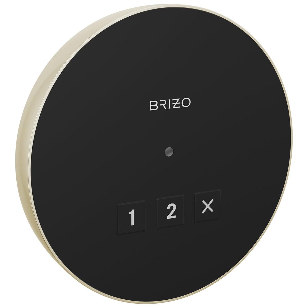 Brizo® 8CN-220R-PN-L Round Steam Shower Control, LED Indicator Display, Lumicoat Polished Nickel
