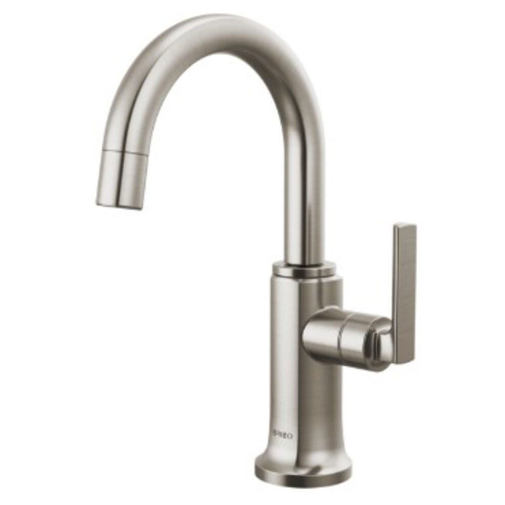 Brizo® 61306LF-C-SS-L Kintsu® Integrated Faucet with Arc Spout, 1.5 gpm Flow Rate, 1 Handle, Stainless
