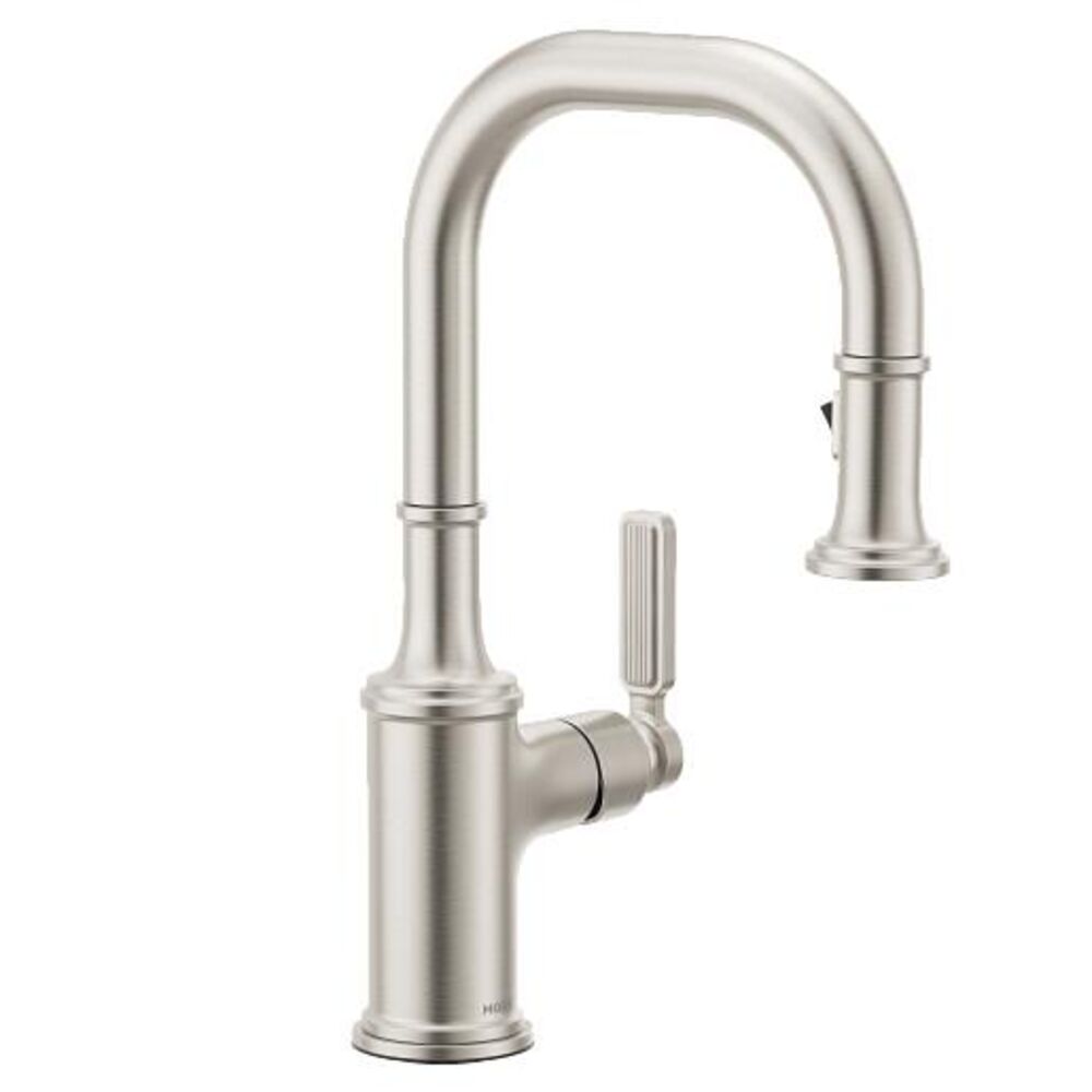 Moen® 5770SRS 5770 Smyth™ Pulldown Bar Faucet, 1 Handle, 1.5 gpm, Spot Resist Stainless