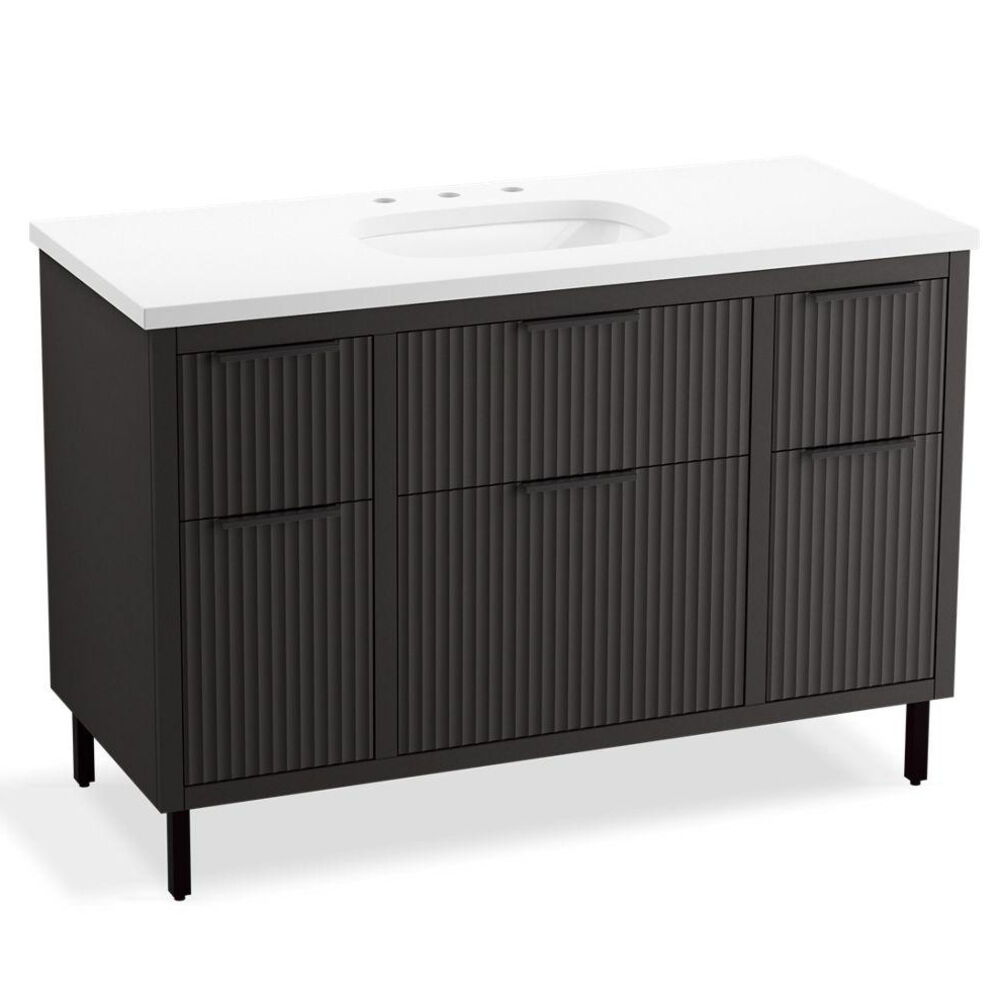Kohler® 32172-ASB-DKS Spacity® Vanity Cabinet with Sink and Top, Single ...