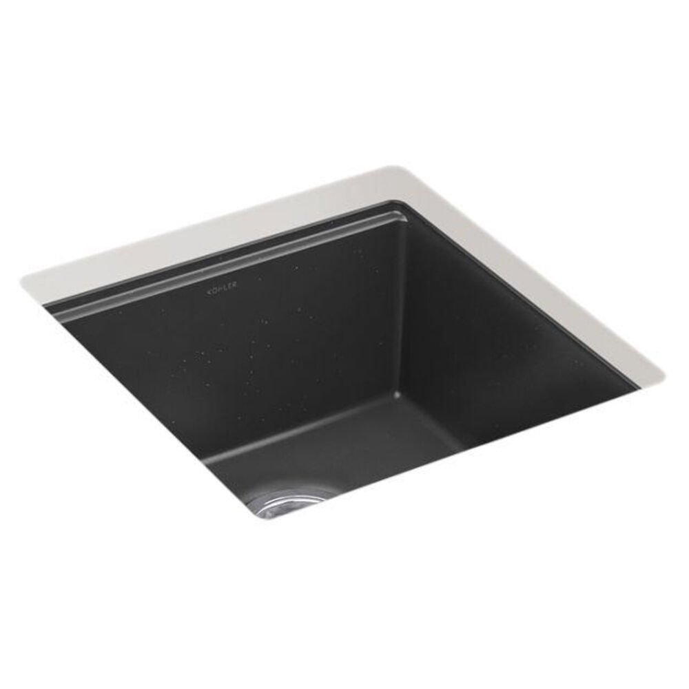Kohler® 33711-CM7 K-33711 Billings Bar Sink, Undermount Mounting, Neoroc Composite, Matte Graphite