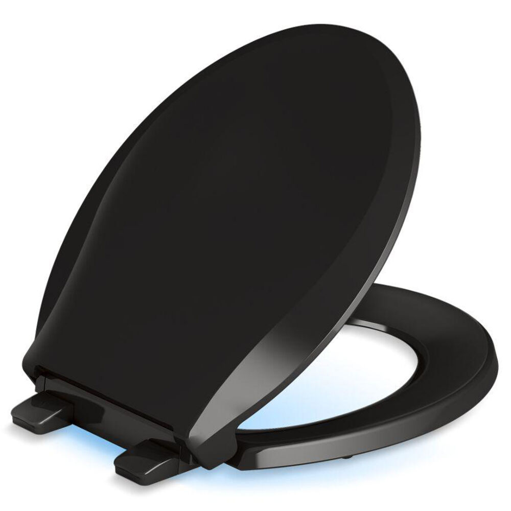 Kohler® 75758-RL-7 75758-RL Cachet® Nightlight Toilet Seat, Round Bowl, Closed Front, Quiet-Close™ Hinge