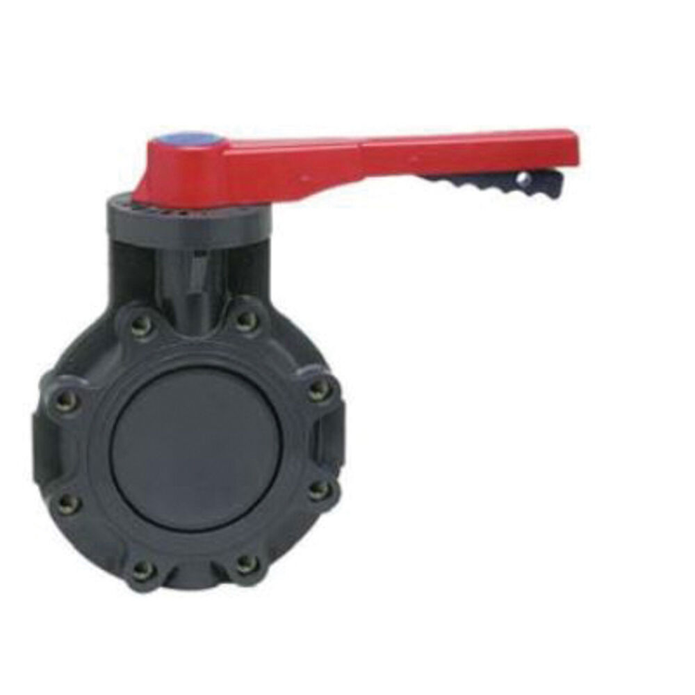 Spears® 722311K-020 Lug Insert Butterfly Valve, 2" Nominal, Flanged End Style, 150 lb, Molded PVC Body, EPDM Softgoods