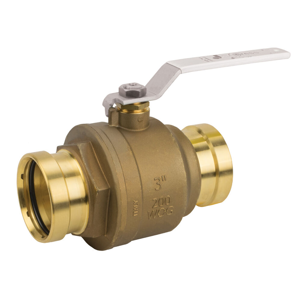 100-209XLCG 2-Piece Ball Valve with Lever Handle, 2-1/2 in Nominal, Full Port, PTFE Softgoods