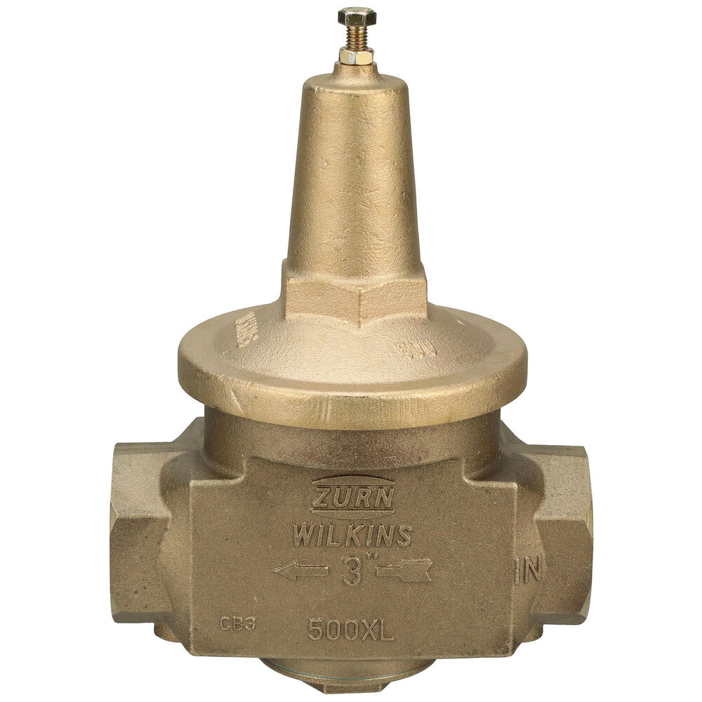 Zurn® Wilkins 3-500XLHR Pressure Reducing Valve, 3", FNPT x FNPT w/o Union, 300 psi, Cast Bronze Body