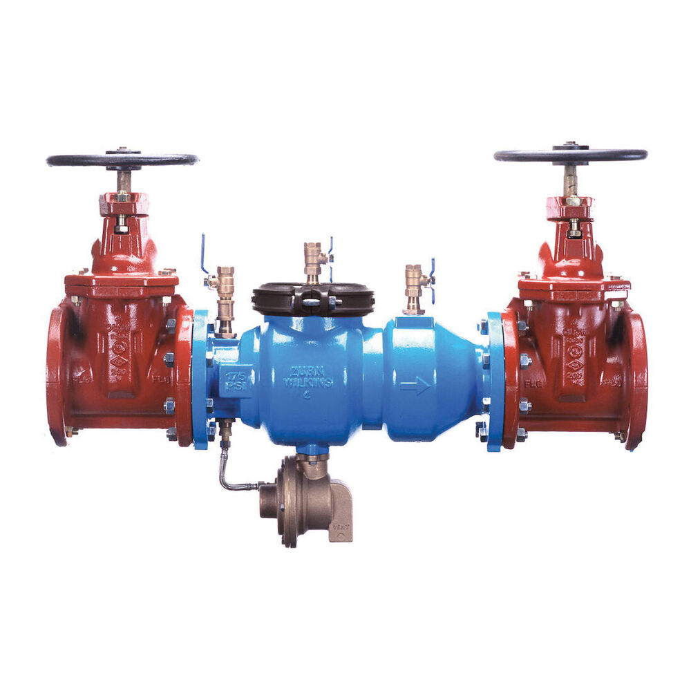 Zurn® Wilkins 212-375FSC 375 Backflow Preventer, 2-1/2", Flanged, Standard Non-Rising Stem Shut-Off Valve, Ductile Iron Body