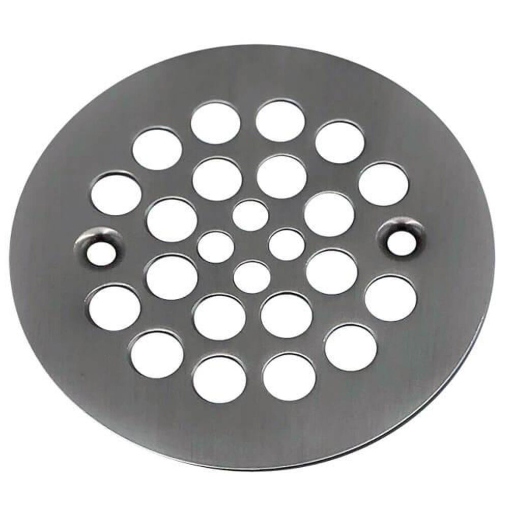 Mountain Plumbing Products MT245/PVD Round Shower Drain Plate, MT245 Series, 4-1/4" Dia, Polished Brass