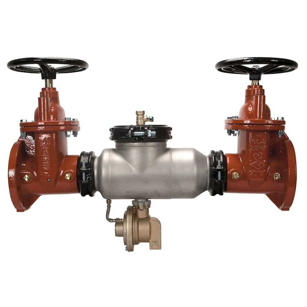 Zurn® Wilkins 212-375AST Backflow Preventer, 2-1/2 in, Flanged Non Rising Stem Gate Valve, 304L Stainless Steel Body