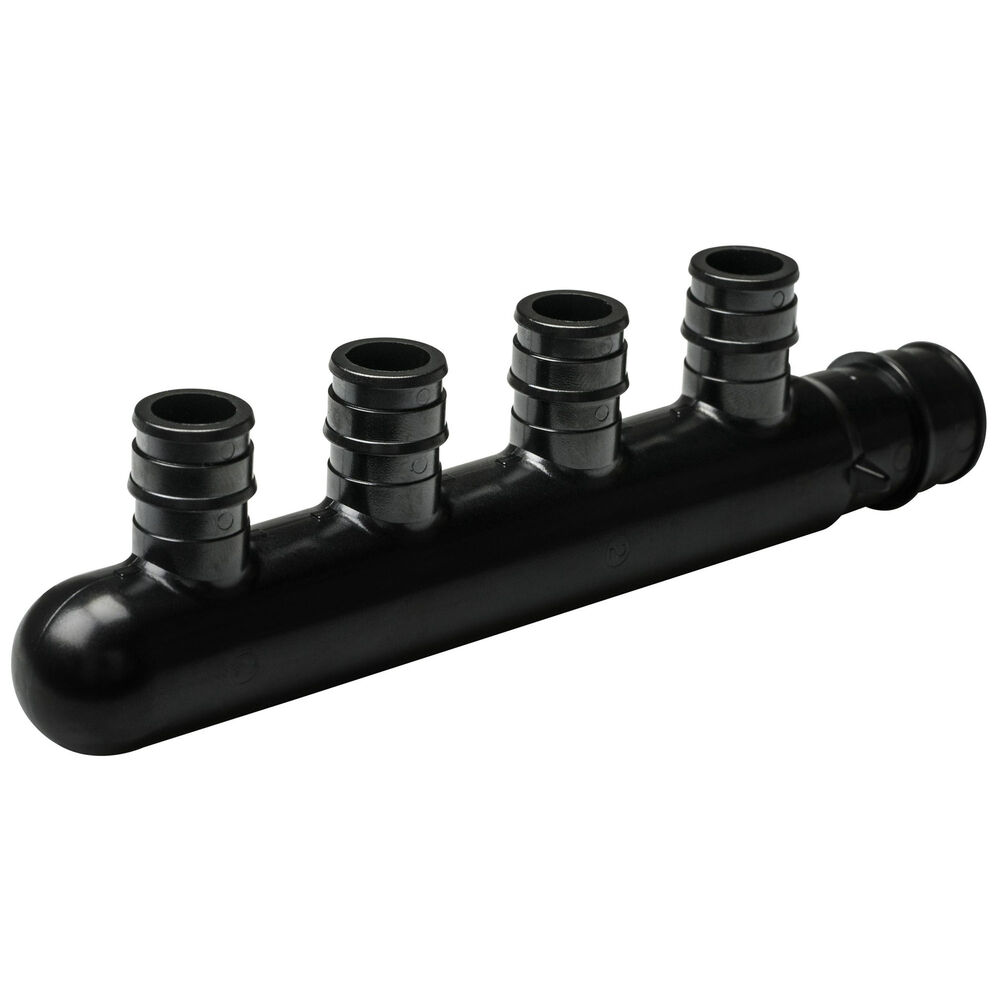 Sioux Chief 672WP0490 672 Multiport Tee, (4) Inlets 1/2" F1960 Cold Expansion PEX Inlet x (1) Outlets 3/4" F1960 Cold Expansion PEX Outlet, Polyphenylsulfone