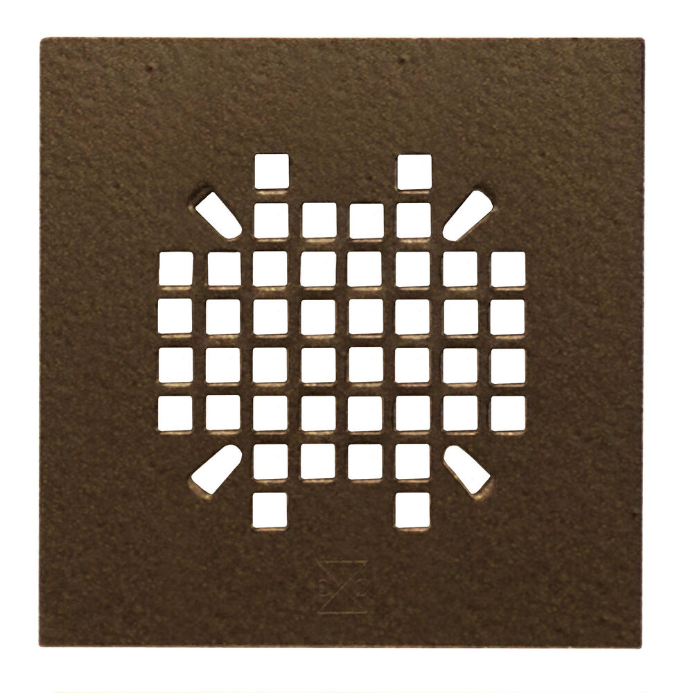 Sioux Chief 827-2RBQPK1 Square Shower Drain Replacement Strainers, For Use with 820, 821, 825, 826, 827, 828, 840, Oil-Rubbed Bronze