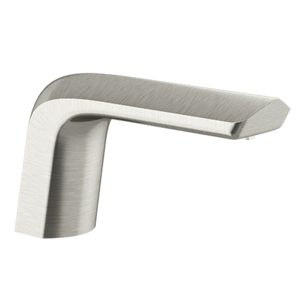 Sloan® 3365800BT ETF-410 Optima® Hardwired Deck-Mounted Low Body Faucet w/ No Trim Plate, 0.5 gpm, 4 to 5 in Infrared Sensing, Brushed Nickel