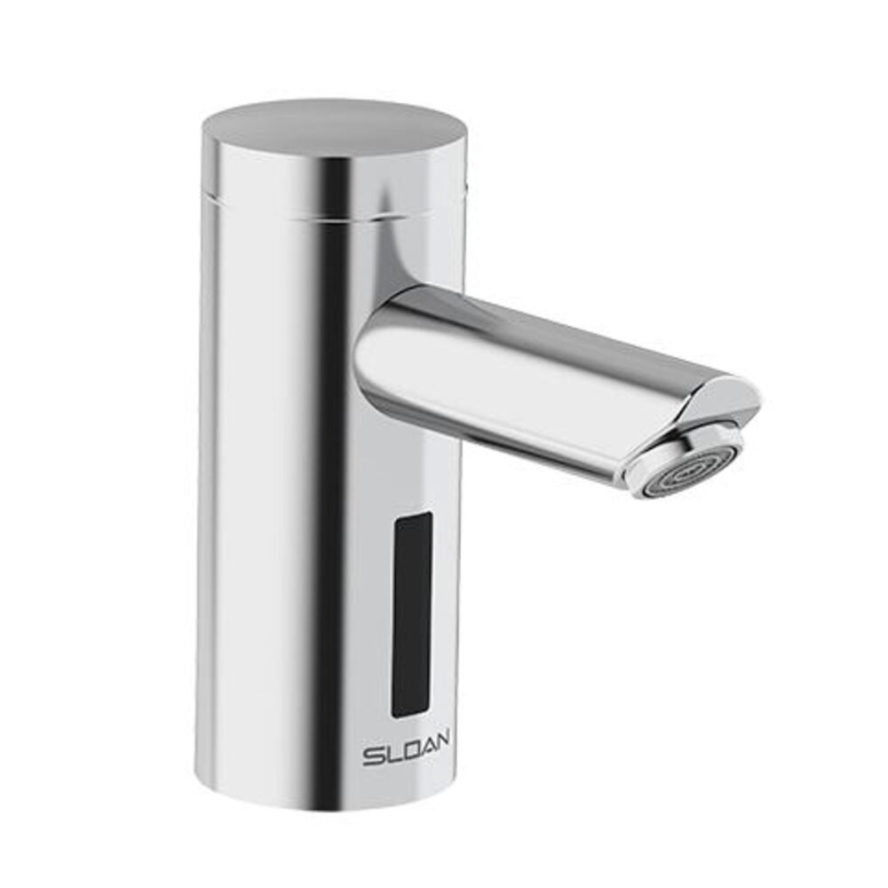 Sloan® 3335184 EAF-250 OPTIMA Battery Deck-Mounted Mid Body Faucet, 4 to 5 in Infrared Sensing, Polished Chrome