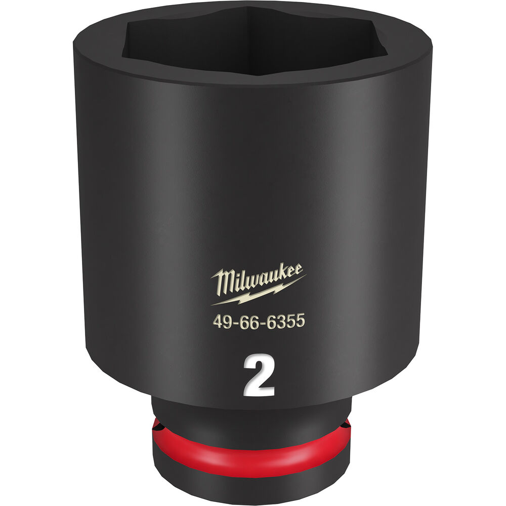 Milwaukee® Tool SHOCKWAVE™ Impact Duty™ 49-66-6355 Socket, 3/4" Hex Drive, 2" Deep Socket, 6 Points