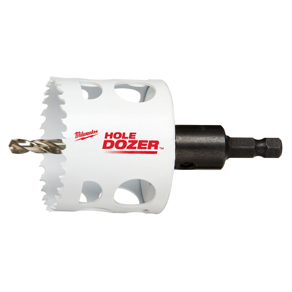 Milwaukee® Tool HOLE DOZER™ 49-56-9680 Hole Saw With Arbor, 2-1/4" Dia, 1-5/8" D Cutting