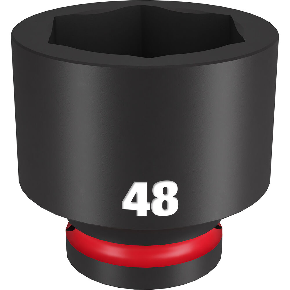 Milwaukee® Tool SHOCKWAVE™ Impact Duty™ 49-66-6386 Socket, 3/4 in Hex Drive, 48 mm Standard Socket, 6 Points