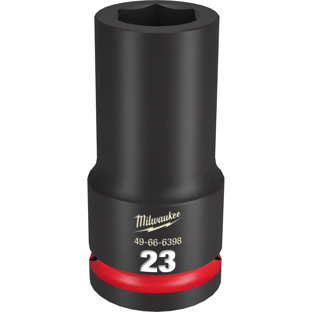 Milwaukee® Tool SHOCKWAVE™ Impact Duty™ 49-66-6398 Socket, 3/4" Hex Drive, 23 mm Deep Socket, 6 Points