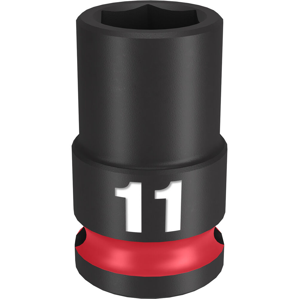 Milwaukee® Tool SHOCKWAVE™ Impact Duty™ 49-66-6135 Socket, 3/8" Hex Drive, 11 mm Standard Socket, 6 Points