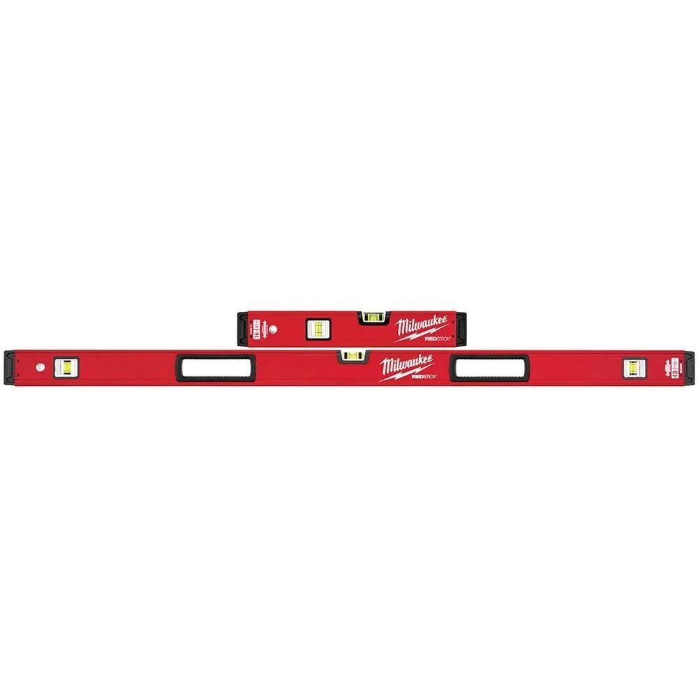Milwaukee® Tool MLBXS1648 REDSTICK Box Level Set, 16" & 48" L