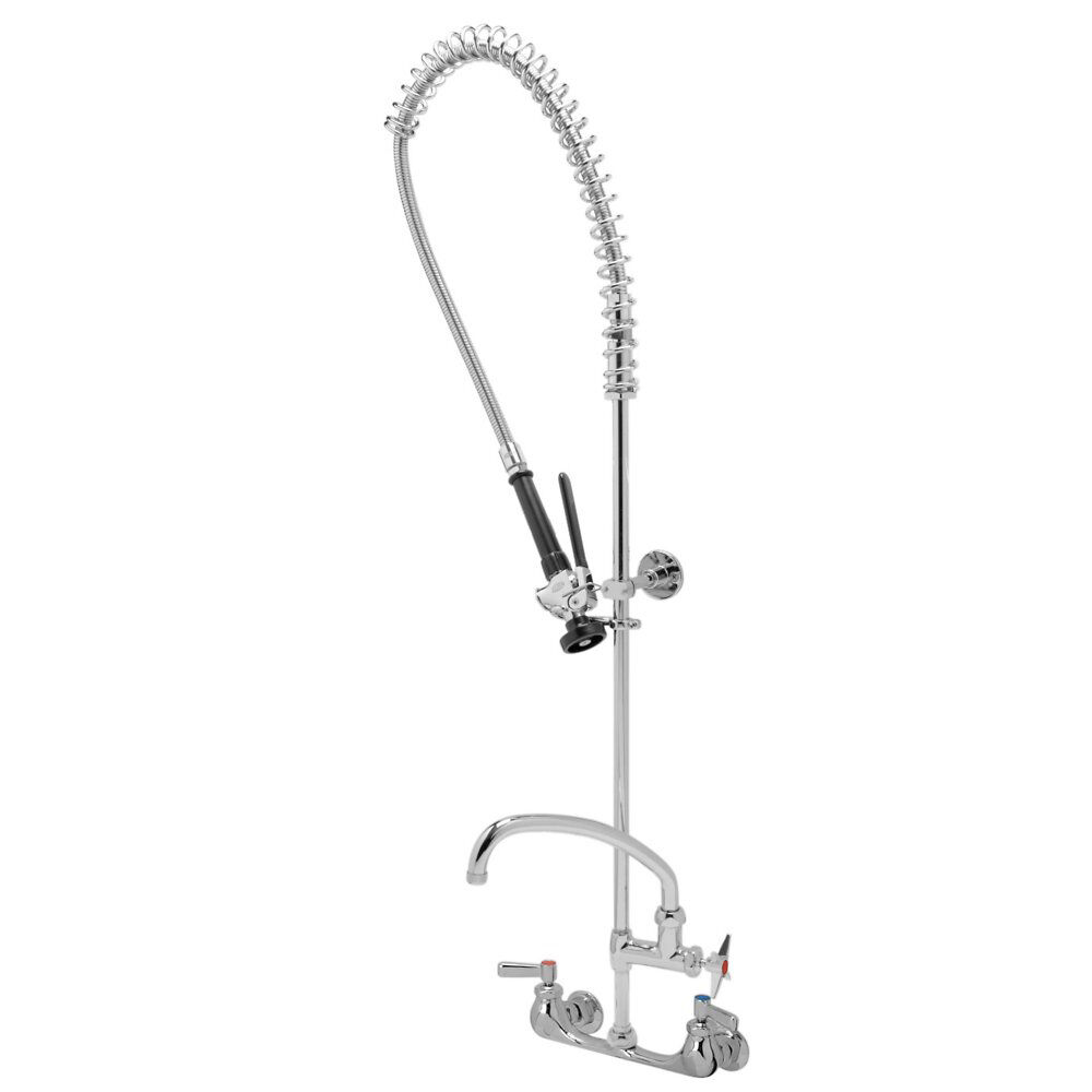 Zurn® AquaSpec® Z842X1-XL-AF Wall Mount Pre-Rinse and Pot Filler Unit with Check Stop, 1.6 gpm, Swivel Spout, Polished Chrome