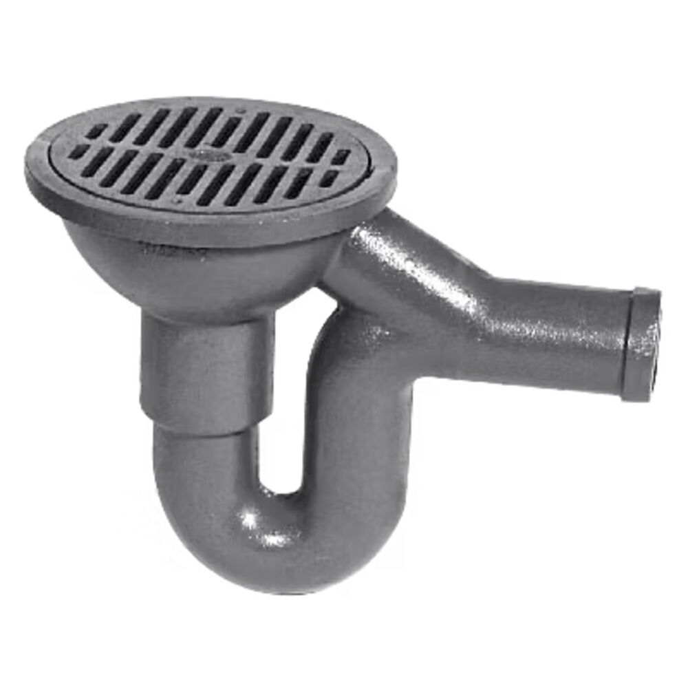 Zurn® Z742-3SP 12-3/4" Light-Duty Trap Drain, 3" Spigot , Cast Iron Drain, Dura-Coated